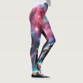 Astronaut Liebe Galaxy Print Leggings (Rechts)