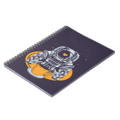 Astronaut-Liebe-Kaffee Notizblock (Linke Seite)