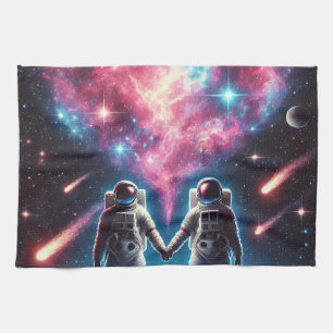 Astronaut Liebe Küchentuch