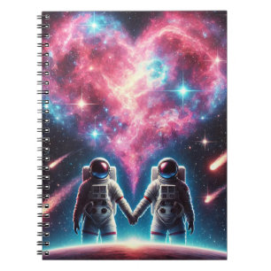 Astronaut Liebe SpiralNotebook Notizblock