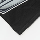 Astronaut macht Siebdruck Fleecedecke (Ecke)