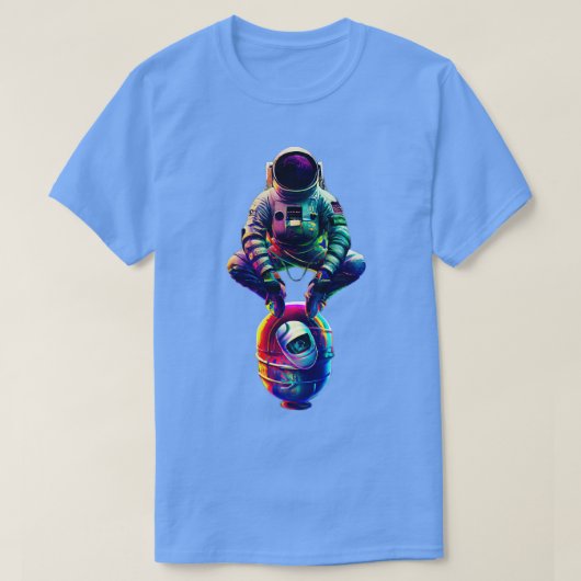 Astronaut macht Squat Dance Astronaut in Russland T-Shirt (Design vorne)