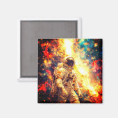 Astronaut Magnet (Vorderseite/Rückseite)