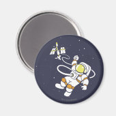 Astronaut Magnet (Vorderseite/Rückseite)