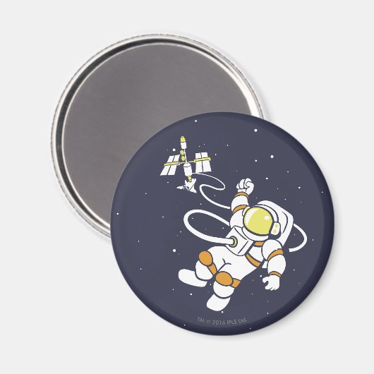 Astronaut Magnet (Vorderseite/Rückseite)