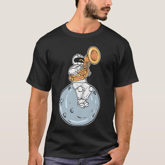 Astronaut Marching Band Orchestra Member Gift vint T-Shirt (Vorderseite)