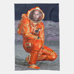 Astronaut Mars Explorer Alien Planet Weltraum Kuns Handtuch