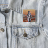 Astronaut Mars - Space Explorer auf Alien Planet Button (Beispiel)