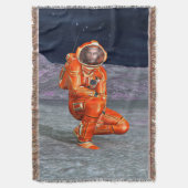 Astronaut Mars Space Explorer auf Alien Planet Decke (Vorderseite Vertikal)