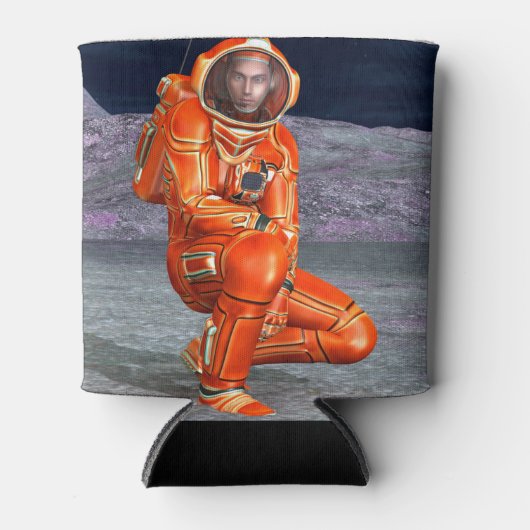 Astronaut Mars Space Explorer auf Alien Planet Dosenkühler (Vorderseite)