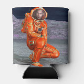 Astronaut Mars Space Explorer auf Alien Planet Dosenkühler (Rückseite)