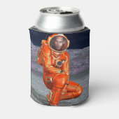 Astronaut Mars Space Explorer auf Alien Planet Dosenkühler (Kanne Rückseite)