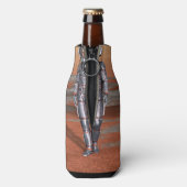 Astronaut Mars - Space Explorer auf Alien Planet Flaschenkühler (Flasche Rückseite)