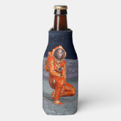Astronaut Mars Space Explorer auf Alien Planet Flaschenkühler (Flaschenvorderseite)