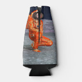 Astronaut Mars Space Explorer auf Alien Planet Flaschenkühler (Rückseite)