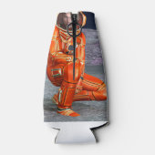Astronaut Mars Space Explorer auf Alien Planet Flaschenkühler (Rückseite)