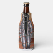 Astronaut Mars Space Explorer auf Alien Planet Flaschenkühler (Flasche Rückseite)