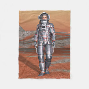 Astronaut Mars - Space Explorer auf Alien Planet Fleecedecke