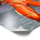 Astronaut Mars Space Explorer auf Alien Planet Fotodruck (Ecke)