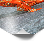 Astronaut Mars Space Explorer auf Alien Planet Fotodruck (Ecke)