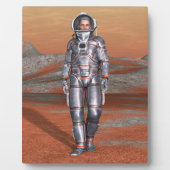 Astronaut Mars - Space Explorer auf Alien Planet Fotoplatte (Vorderseite)