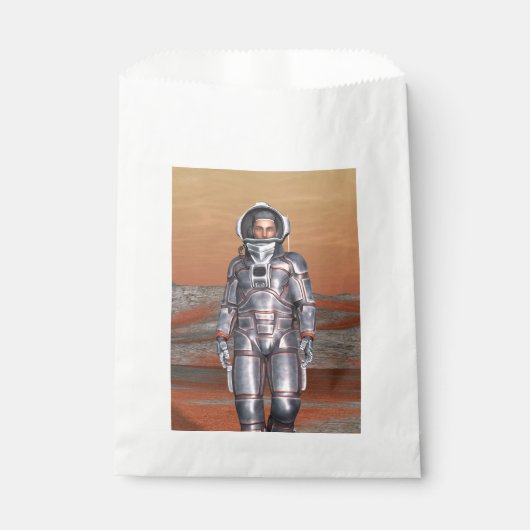 Astronaut Mars Space Explorer auf Alien Planet Geschenktütchen (Vorderseite)