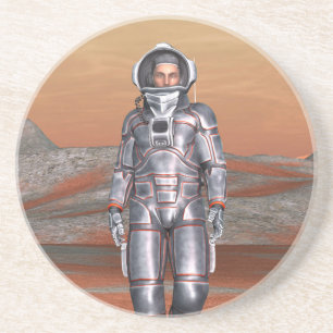 Astronaut Mars - Space Explorer auf Alien Planet Getränkeuntersetzer