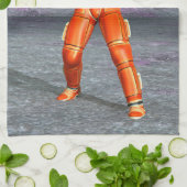 Astronaut Mars Space Explorer auf Alien Planet Handtuch (Gefaltet)