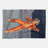 Astronaut Mars Space Explorer auf Alien Planet Handtuch (Horizontal)