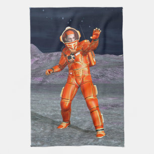 Astronaut Mars Space Explorer auf Alien Planet Handtuch