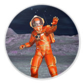 Astronaut Mars Space Explorer auf Alien Planet Keramikknauf (Vorderseite)