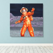 Astronaut Mars Space Explorer auf Alien Planet Leinwanddruck (Insitu (Holzboden))