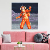 Astronaut Mars Space Explorer auf Alien Planet Leinwanddruck (Insitu (Wohnzimmer))