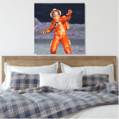 Astronaut Mars Space Explorer auf Alien Planet Leinwanddruck (Insitu (Schlafzimmer))
