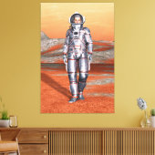Astronaut Mars Space Explorer auf Alien Planet Leinwanddruck (Insitu (Wohnzimmer))