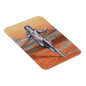 Astronaut Mars Space Explorer auf Alien Planet Magnet (Rechte Seite)