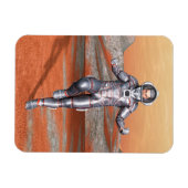 Astronaut Mars Space Explorer auf Alien Planet Magnet (Horizontal)