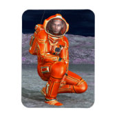 Astronaut Mars Space Explorer auf Alien Planet Magnet (Vertikal)