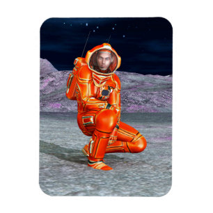 Astronaut Mars Space Explorer auf Alien Planet Magnet