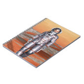 Astronaut Mars Space Explorer auf Alien Planet Notizblock (Linke Seite)