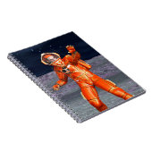 Astronaut Mars Space Explorer auf Alien Planet Notizblock (Rechte Seite)