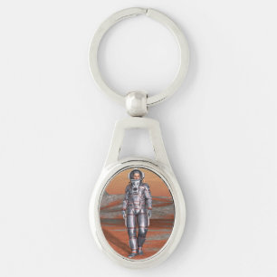 Astronaut Mars - Space Explorer auf Alien Planet Schlüsselanhänger