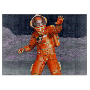 Astronaut Mars Space Explorer auf Alien Planet Schneidebrett