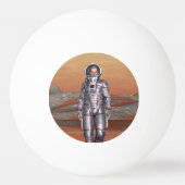Astronaut Mars - Space Explorer auf Alien Planet Tischtennisball (Rückseite)