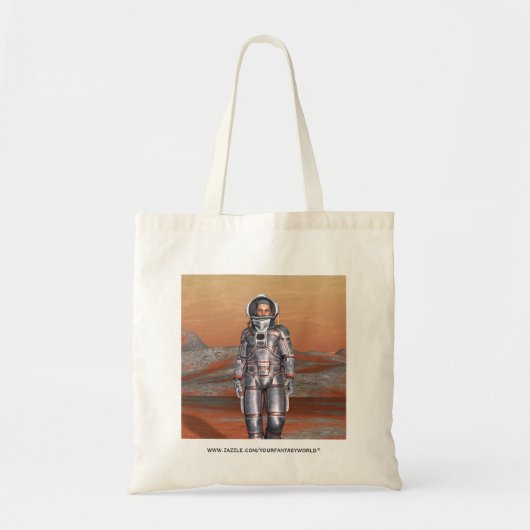 Astronaut Mars - Space Explorer auf Alien Planet Tragetasche (Vorne)
