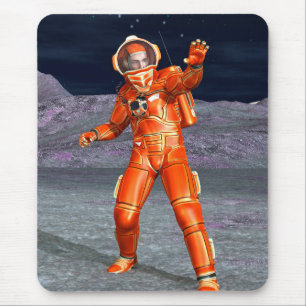 Astronaut Mars Weltraumforscher auf einem außerird Mousepad