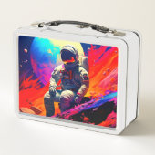 Astronaut Metall Brotdose (Rückseite)