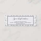 Astronaut Mini-Visitenkarte Mini Visitenkarte (Vorderseite)