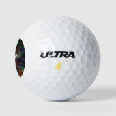 Astronaut mit Balloons Golfball (Logo)
