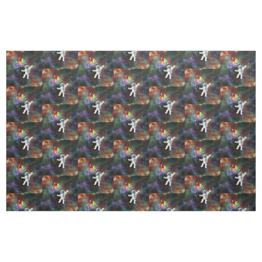 Astronaut mit Balloons Stoff (Fat Quarter (45,7 x 55,9 cm))